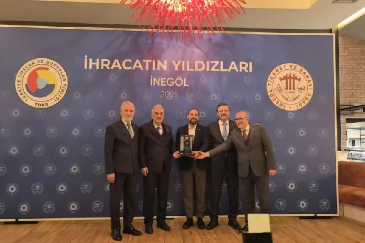 İnegöl'de ihracatın yıldızları ödüllerini aldı