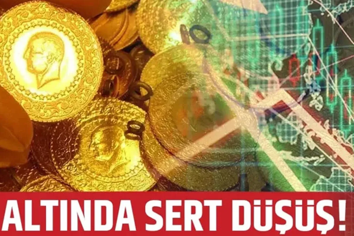 Altında sert düşüş!