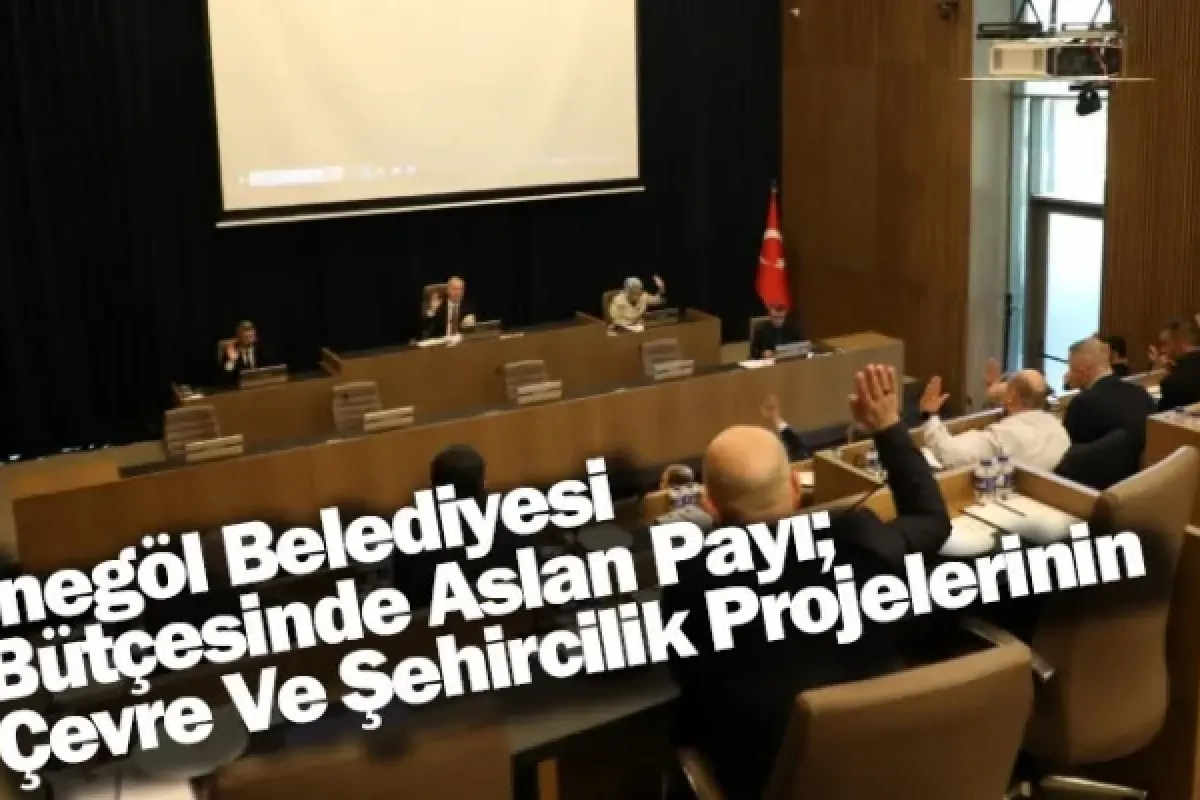İnegöl Belediyesi Bütçesinde Aslan Payı; Çevre Ve Şehircilik Projelerinin