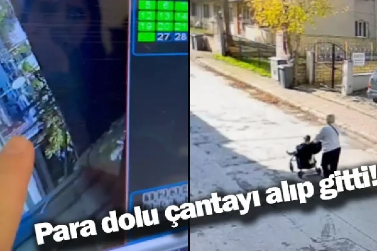 Para dolu çantayı alıp gitti!