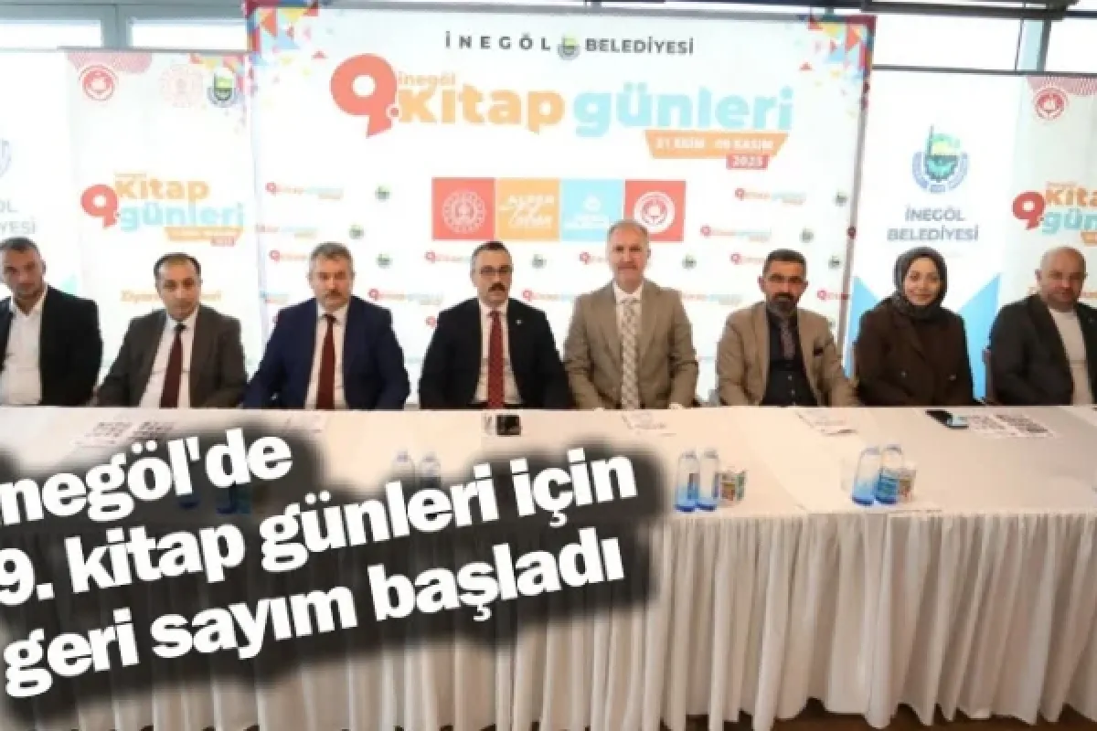 İnegöl'de 9. kitap günleri için geri sayım başladı