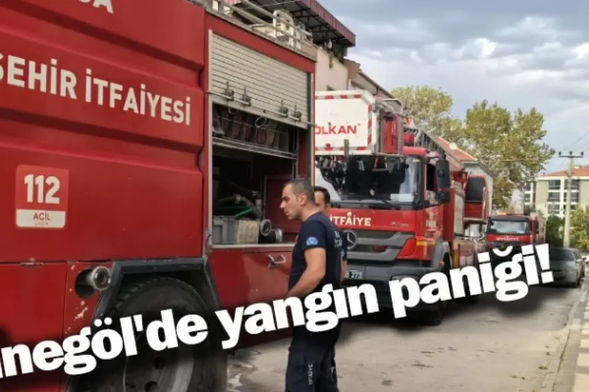 İnegöl'de yangın paniği!