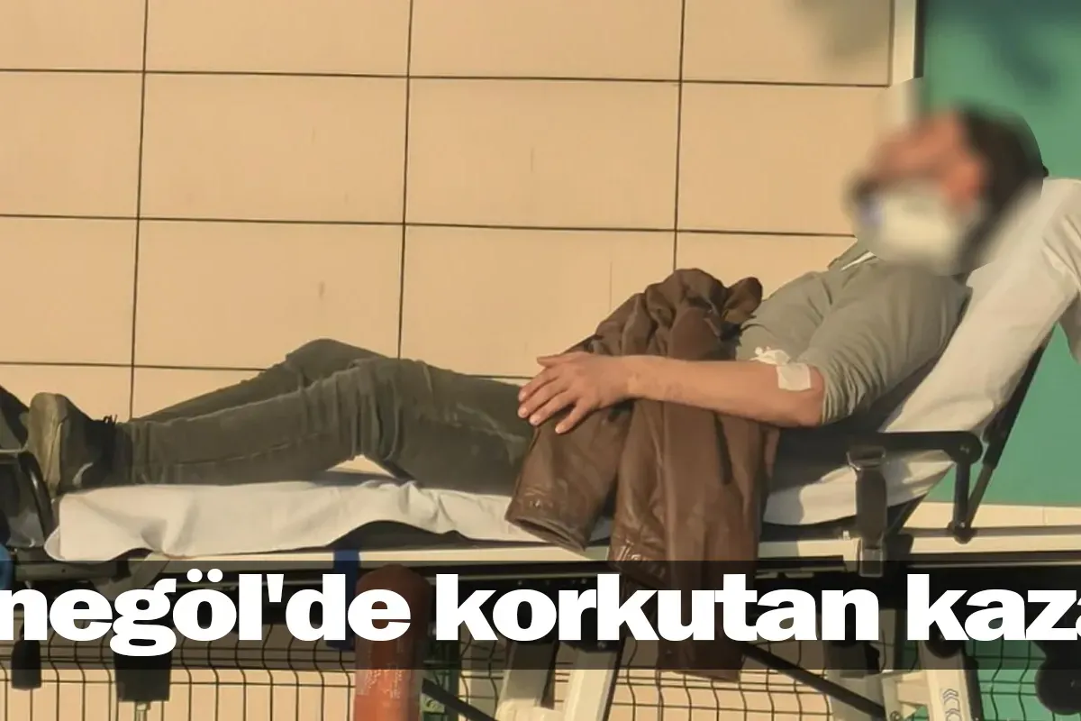 İnegöl'de korkutan kaza