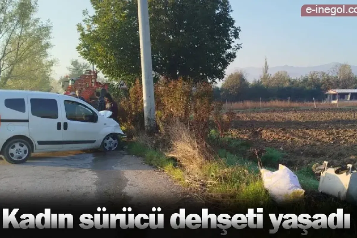 Kadın sürücü dehşeti yaşadı