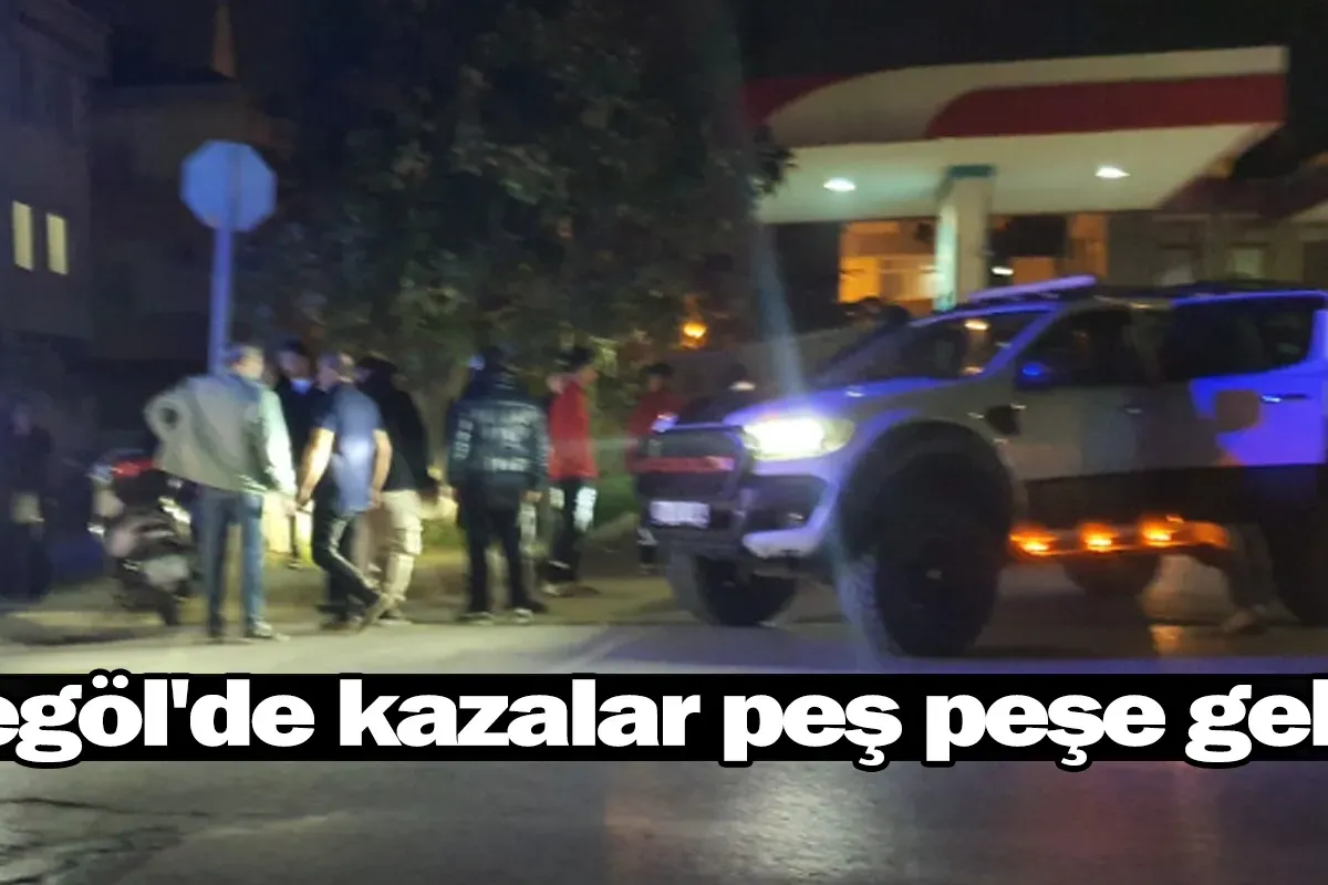 İnegöl'de kazalar peş peşe geldi!