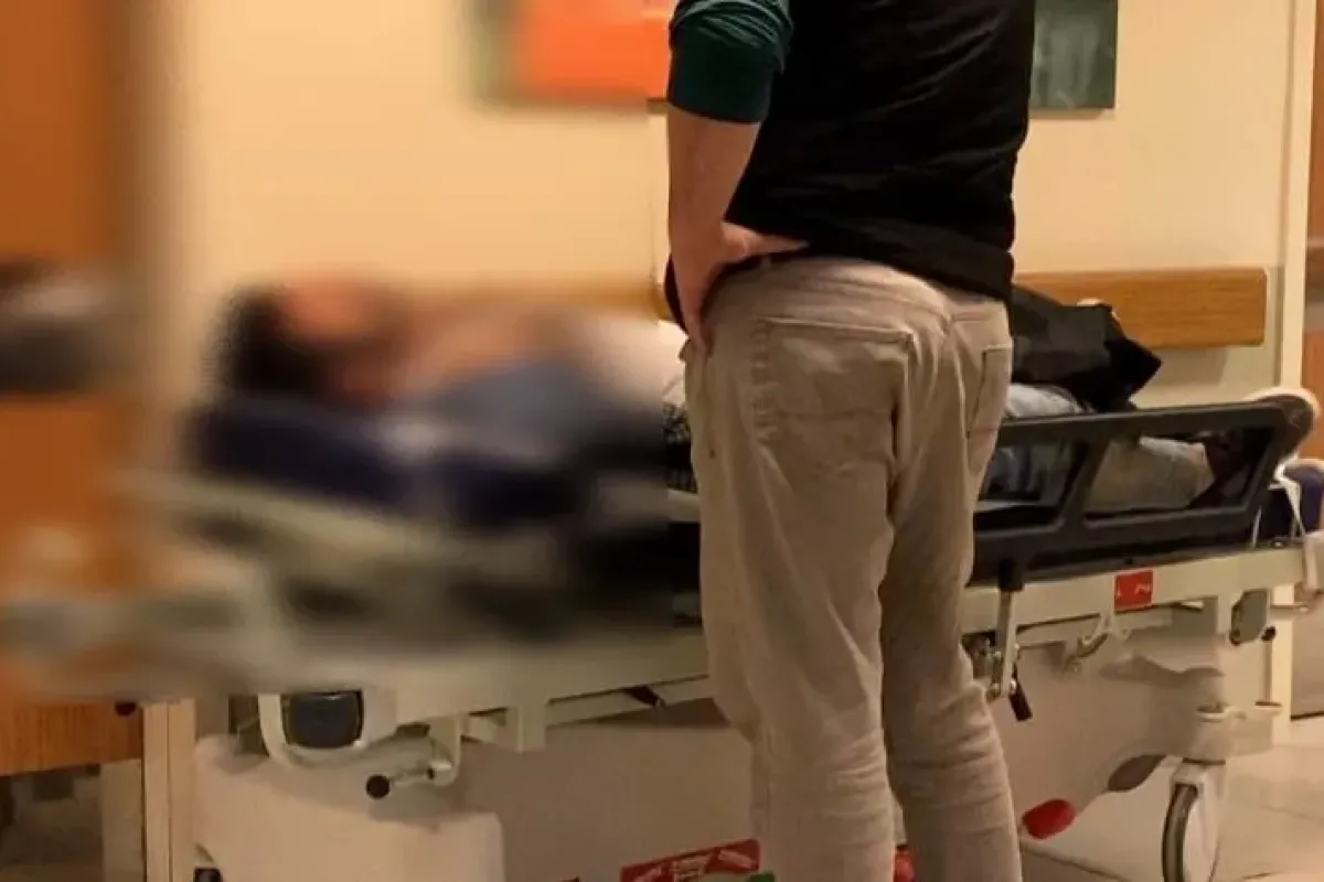 Motosiklet sürücüsü hastanelik oldu