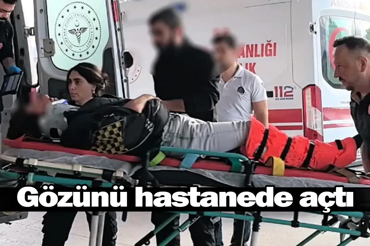 Gözünü hastanede açtı