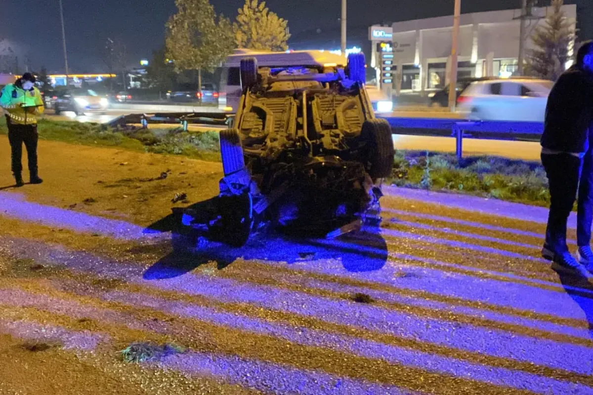 İnegöl'de korkutan kaza