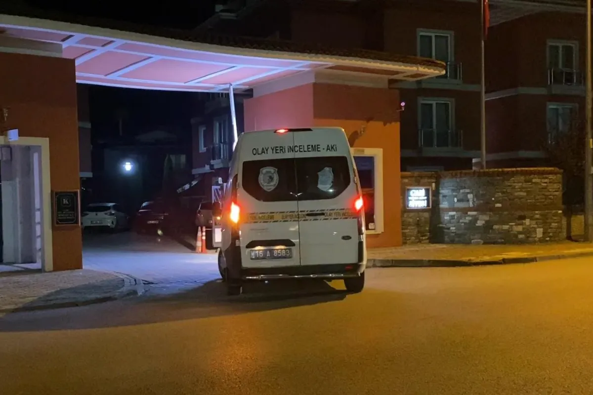 Park halindeki araca yorgun mermi isabet etti