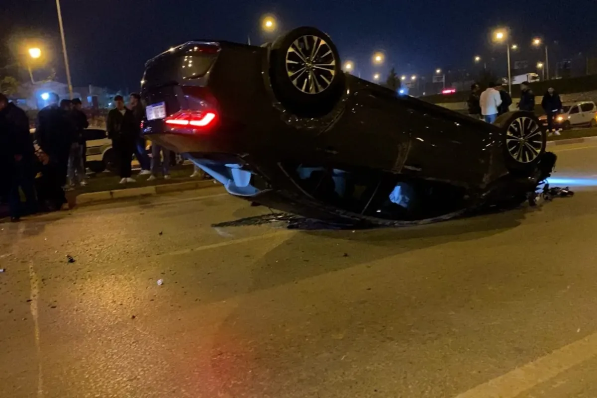 İnegöl'de korkutan kaza!