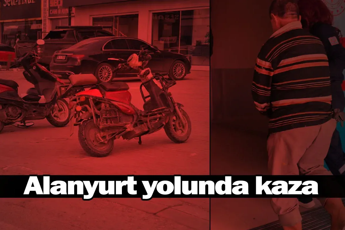 Alanyurt yolunda kaza