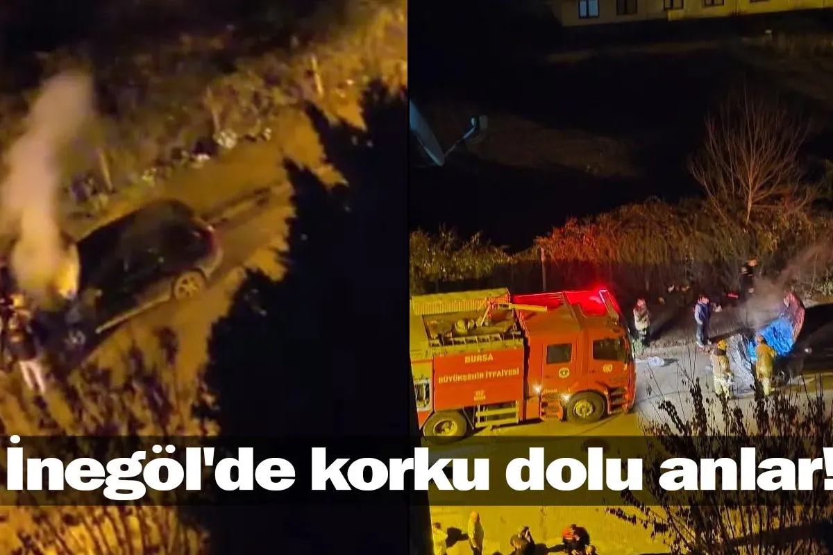 İnegöl'de korku dolu anlar!