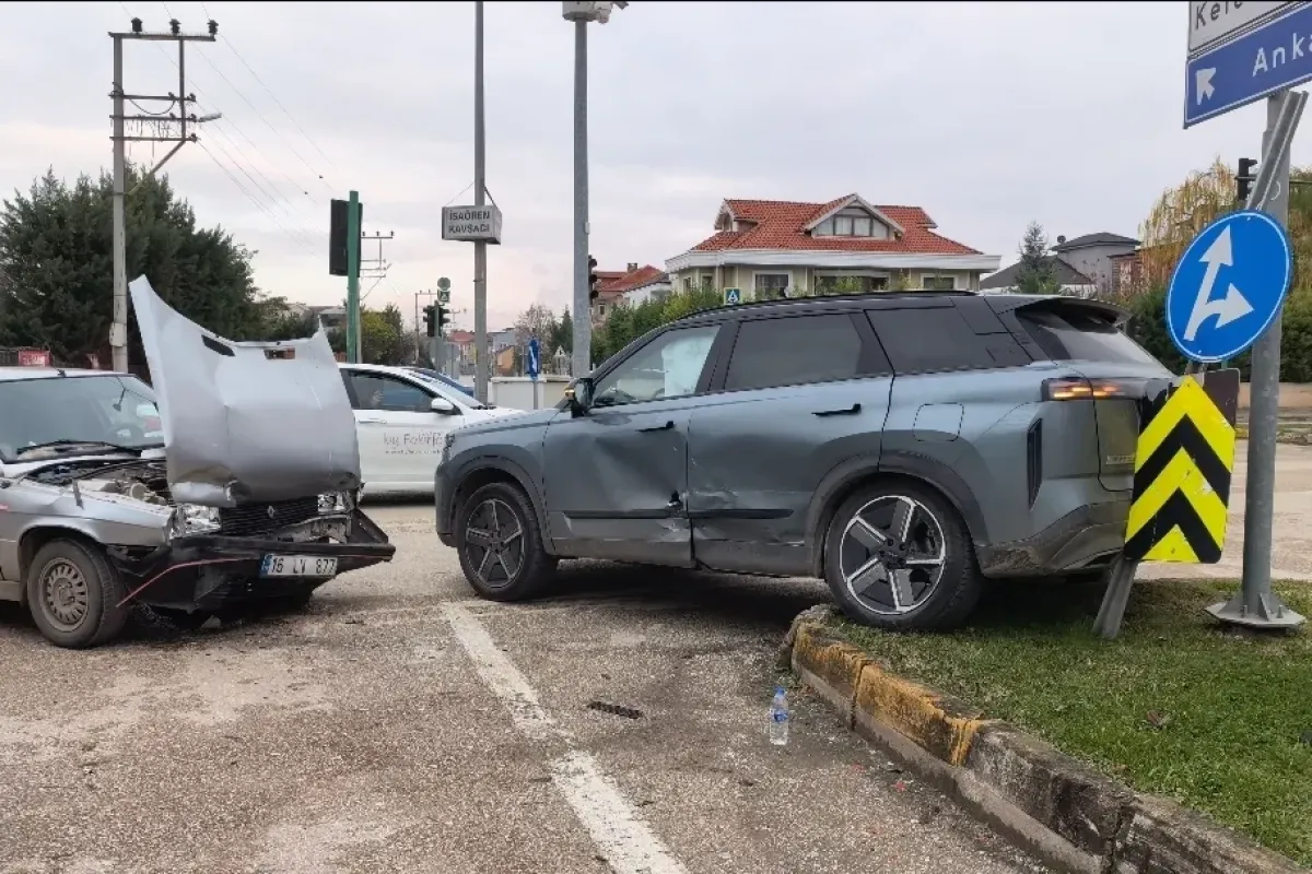 İnegöl'de korkutan kaza