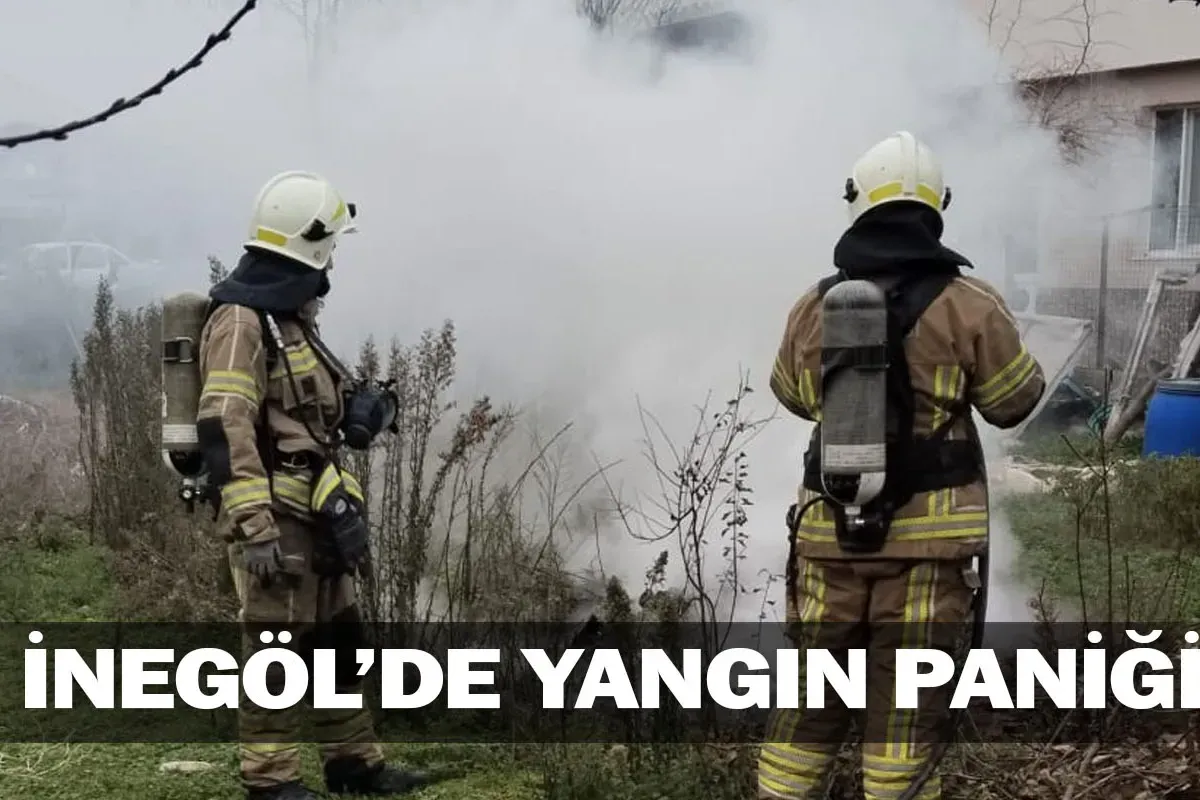 İnegöl'de yangın paniği