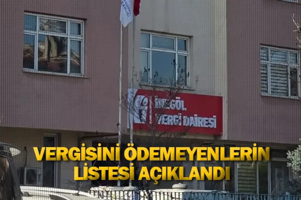 Vergisini ödemeyenlerin listesi açıklandı