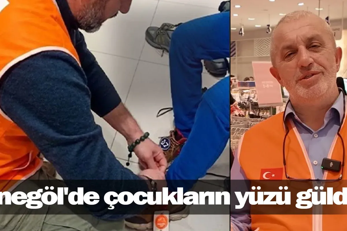 İnegöl'de çocukların yüzü güldü