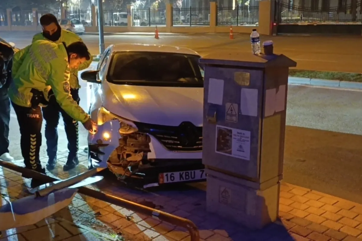 İnegöl'de korkutan kaza