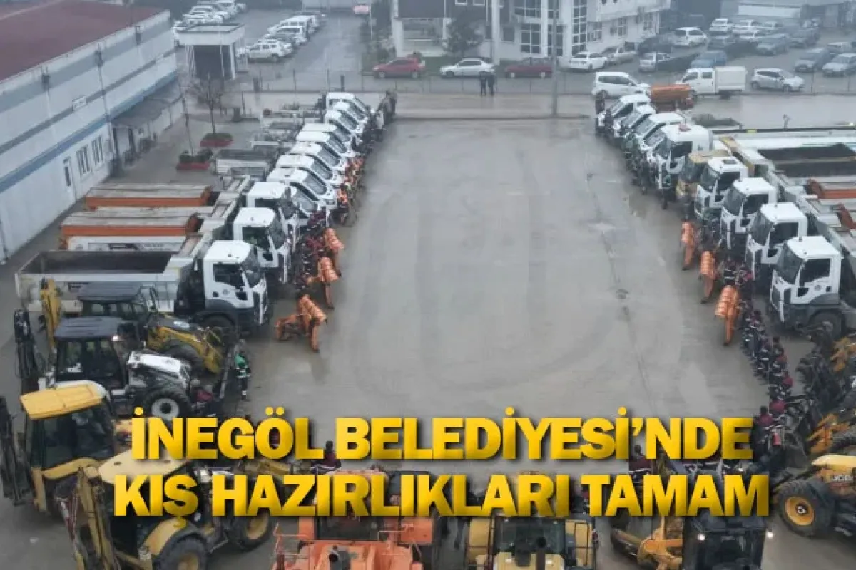 İnegöl Belediyesi’nde Kış Hazırlıkları Tamam
