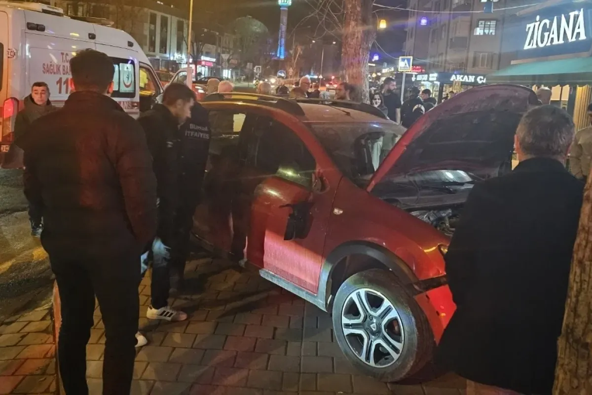 İnegöl'de korkutan kaza! Yaralılar var...