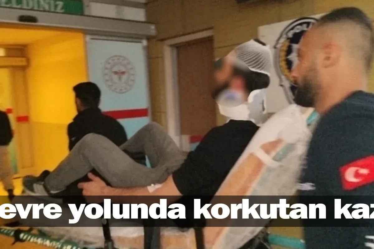 Çevre yolunda korkutan kaza
