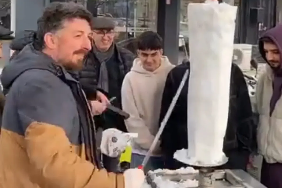 İnegöl'de kardan döner yaptılar!