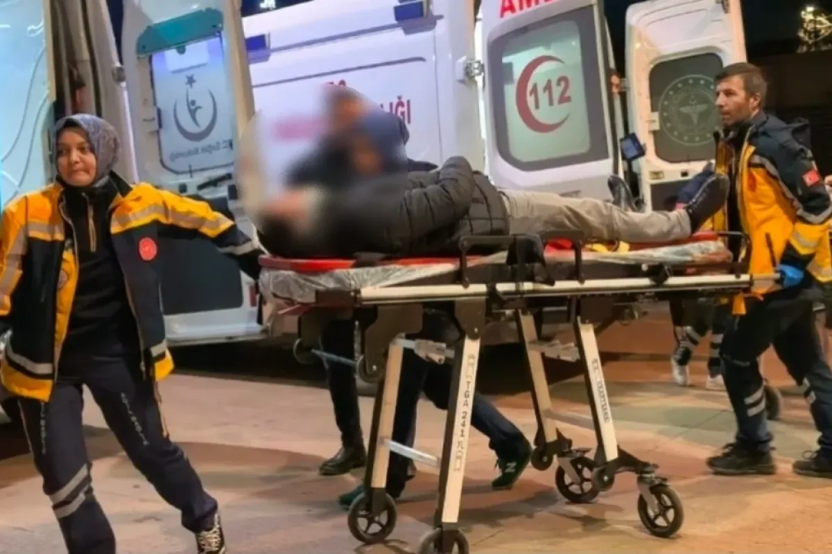 Karşıdan karşıya geçmek isterken...