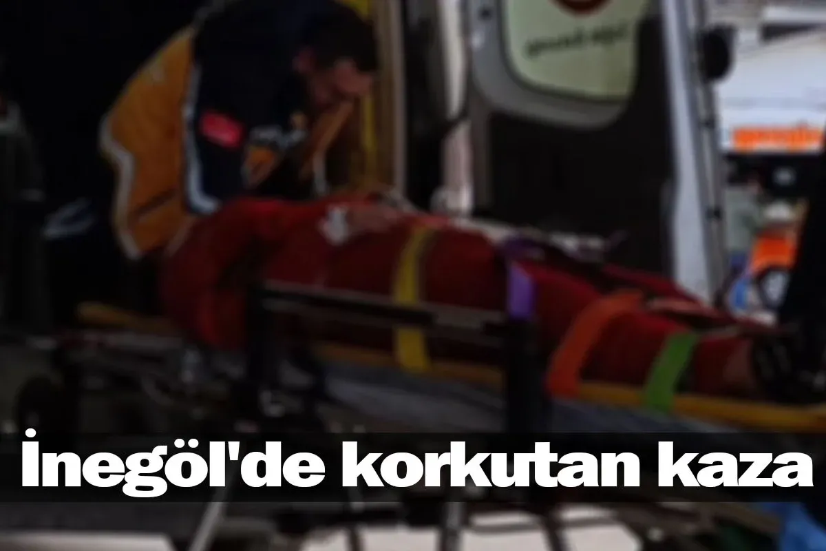 İnegöl'de korkutan kaza