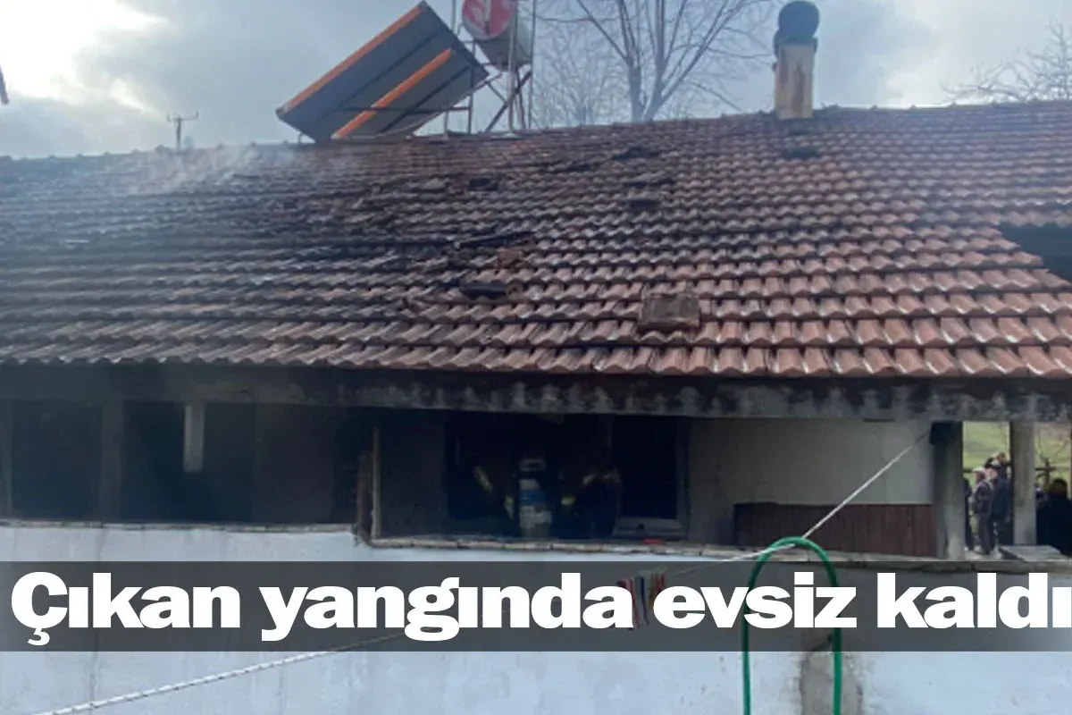 İnegöl'de çıkan yangında evsiz kaldı