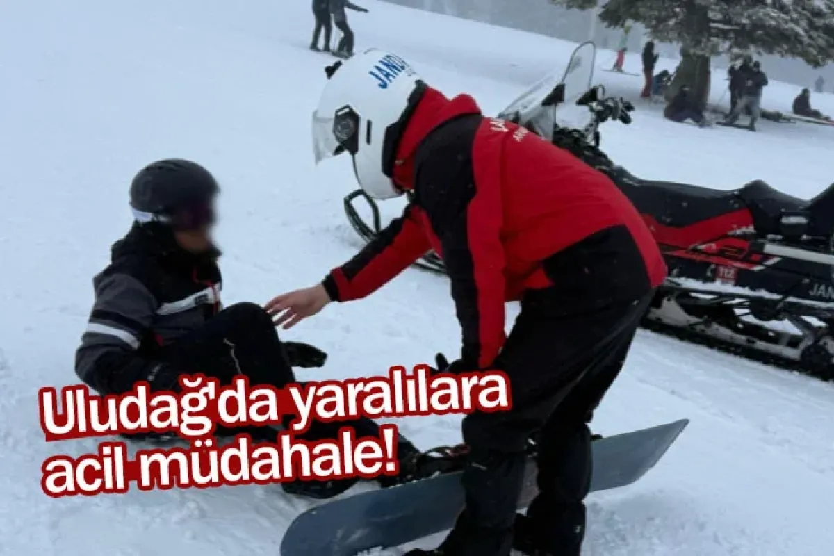 Uludağ'da yaralılara acil müdahale!