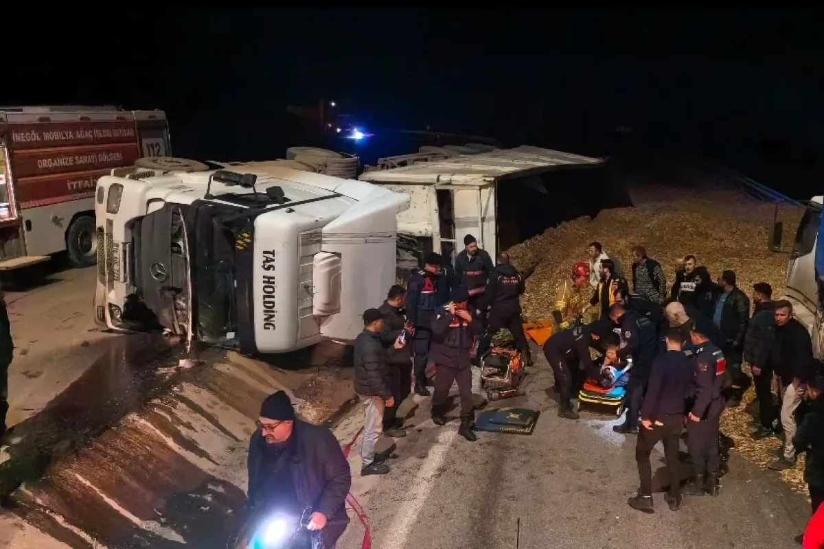 İnegöl'de feci kaza! Genç sürücü hayatını kaybetti