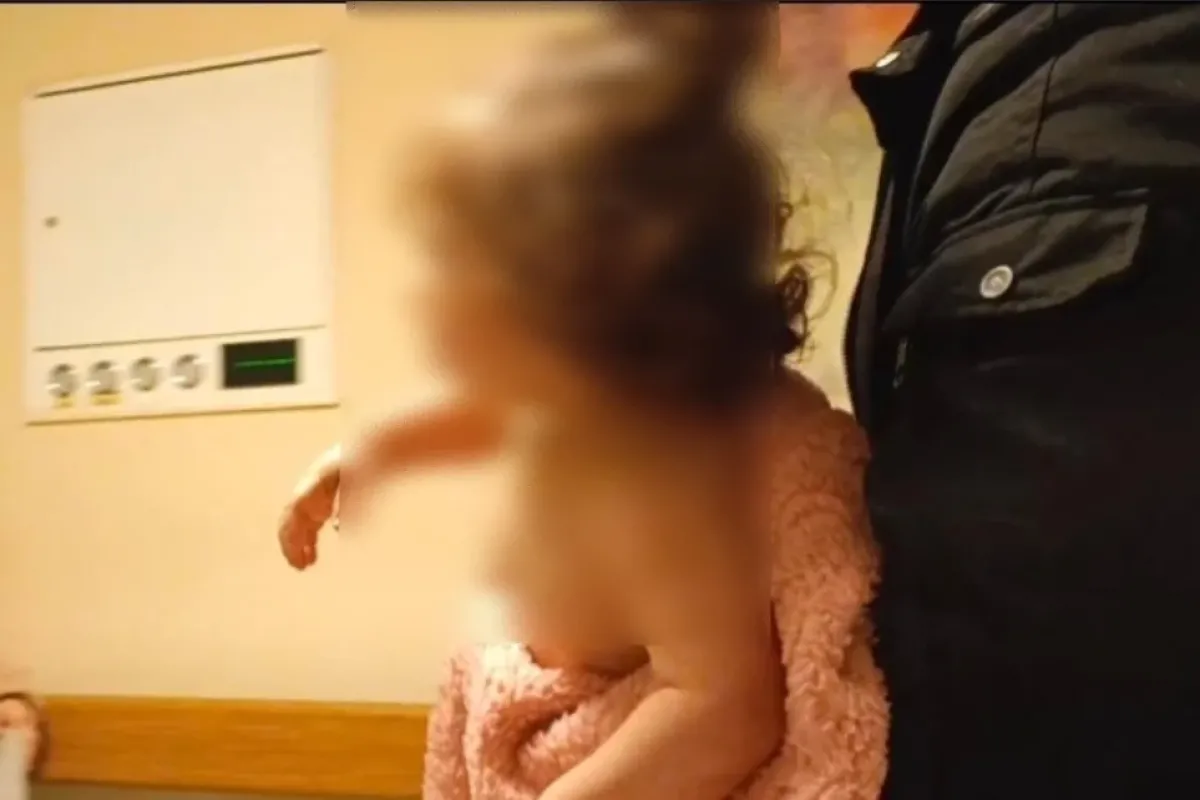 İnegöl'de 1 yaşındaki bebek acılar içinde kaldı