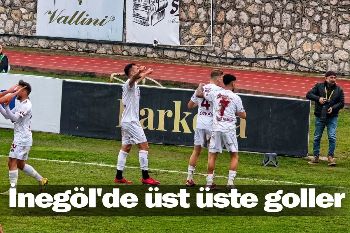 İnegöl'de üst üste goller