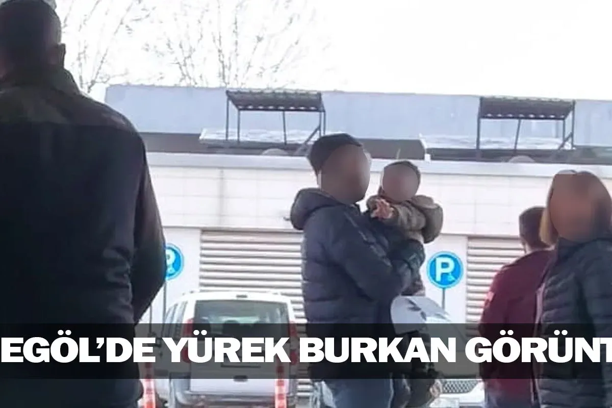 İnegöl'de yürek burkan görüntü!