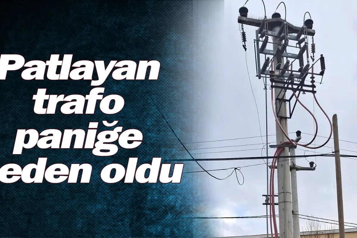 Patlayan trafo paniğe neden oldu