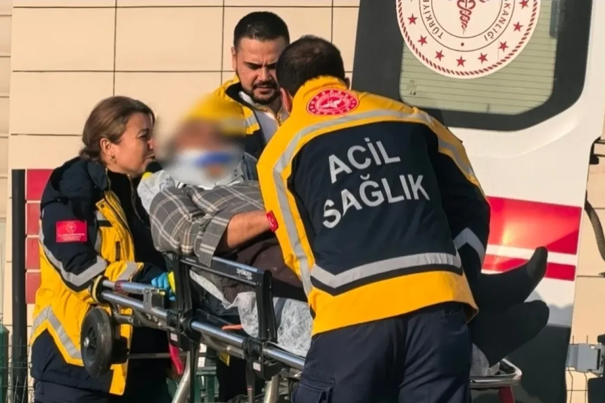Kamyonetin kapağı hastanelik etti