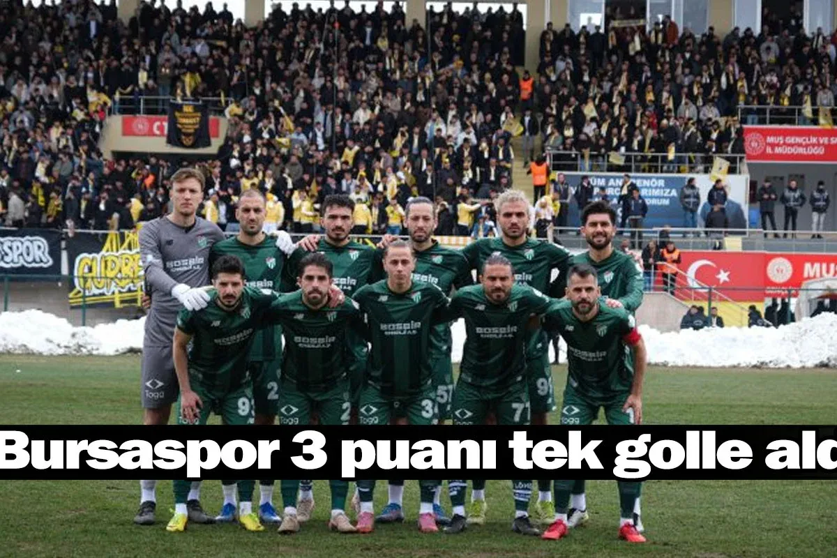 Bursaspor 3 puanı tek golle aldı