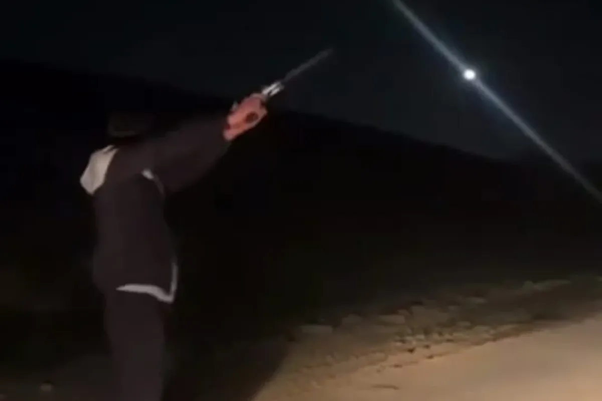 Havaya ateş ettiği anları sosyal medyada paylaşınca...