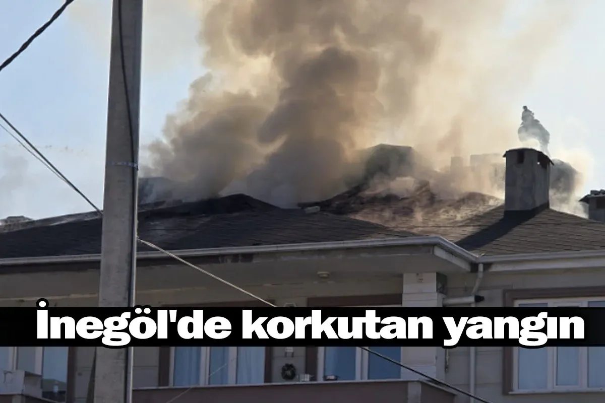 İnegöl'de korkutan yangın