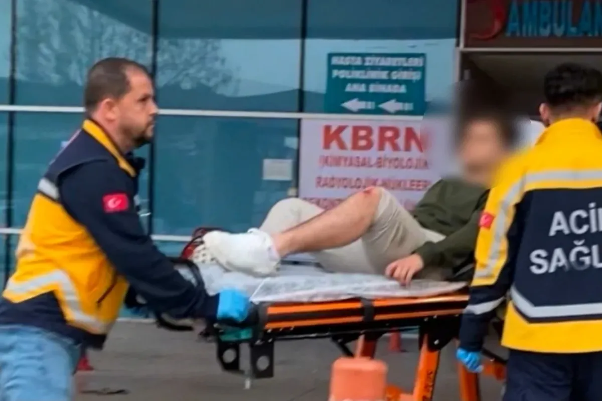 Karşıdan karşıya geçmek isterken ...