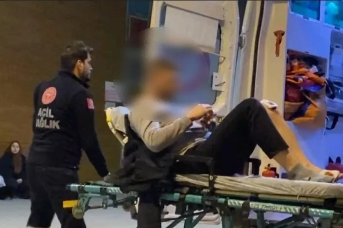 Motosiklet sürücüsü hastanelik oldu