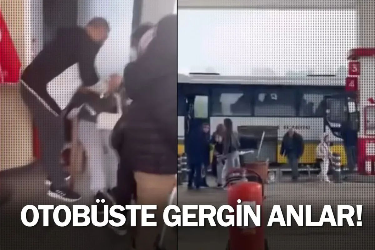 Otobüste gergin anlar!