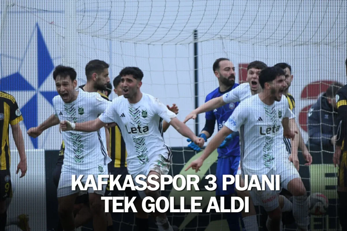 Kafkasspor 3 puanı tek golle aldı
