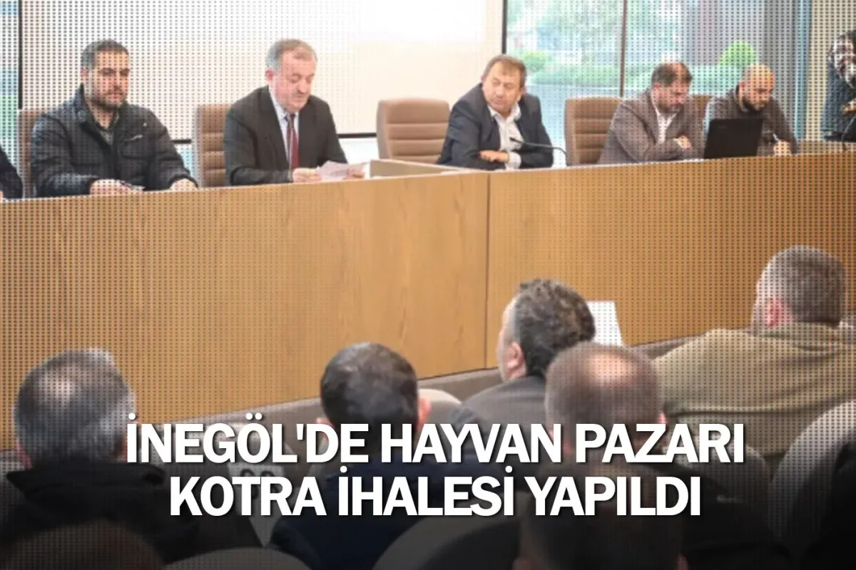İnegöl'de Hayvan Pazarı Kotra İhalesi Yapıldı
