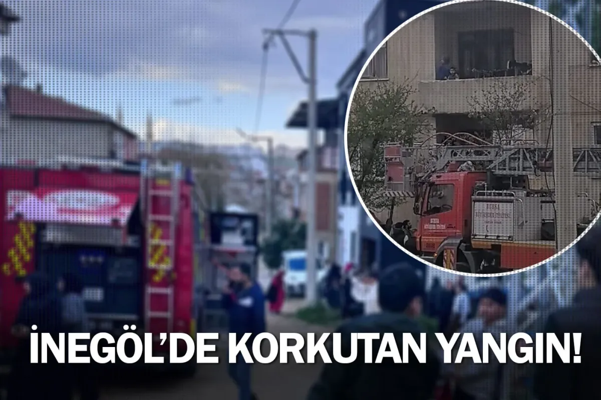 İnegöl'de korkutan yangın!