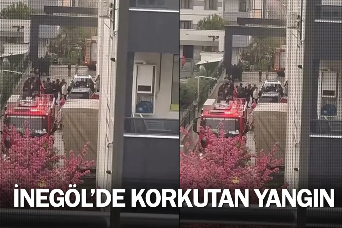 İnegöl'de korkutan yangın!