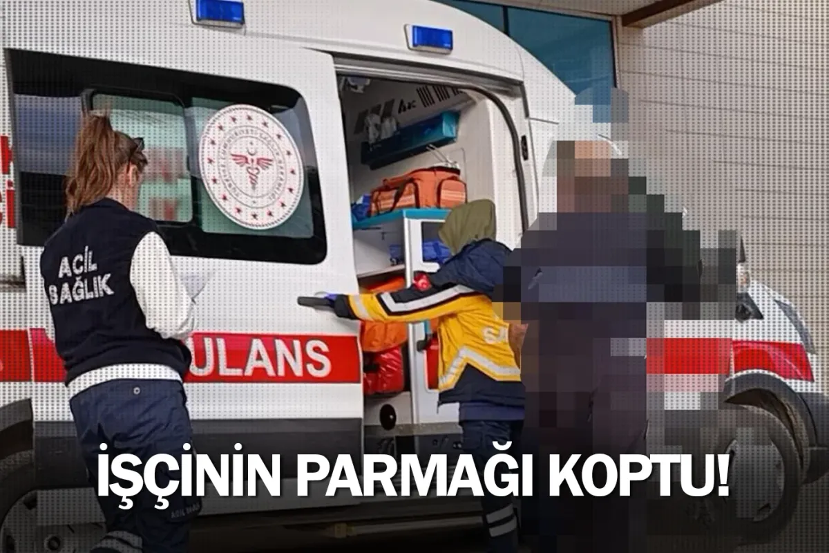 İnegöl'de işçinin parmağı koptu!