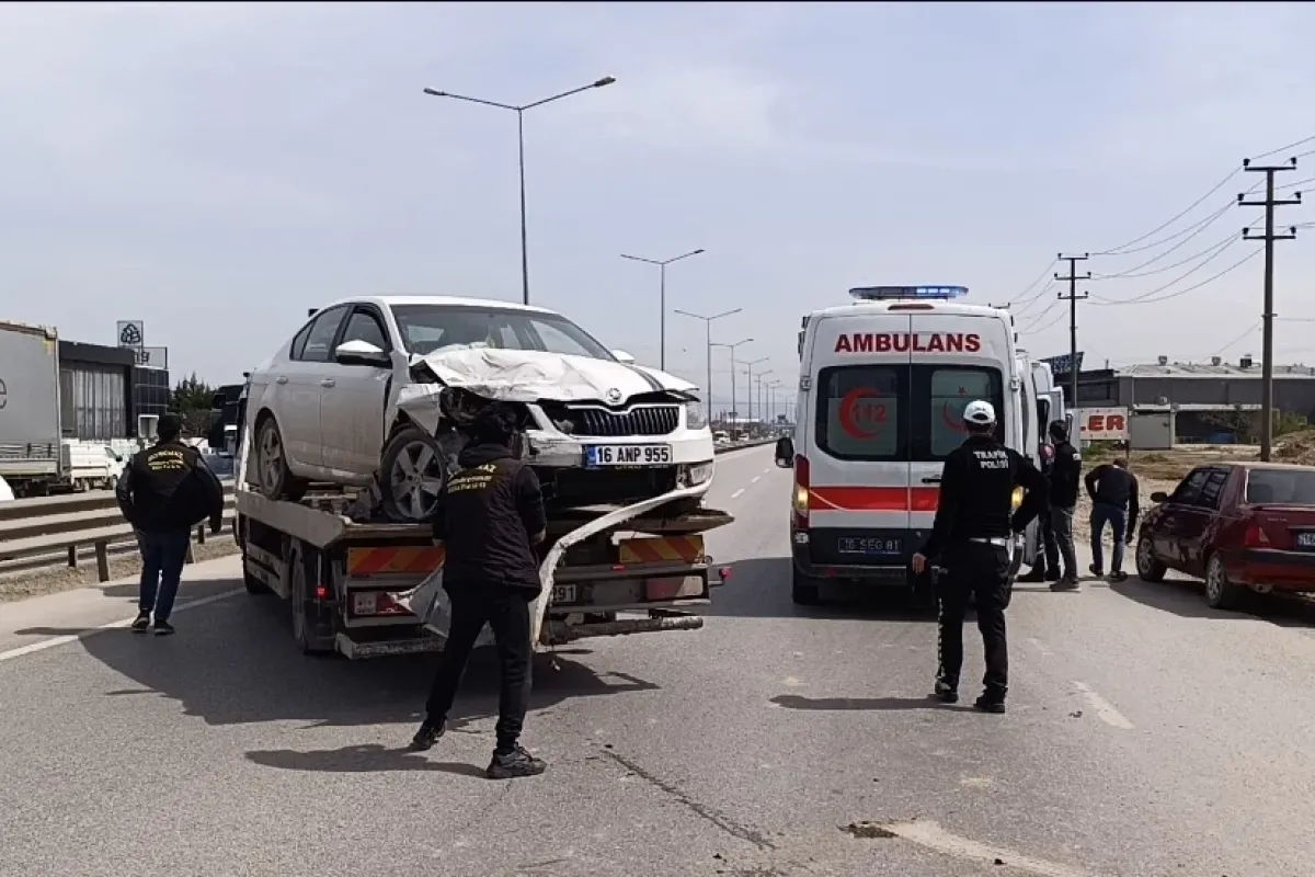 İnegöl'de zincirleme kaza! Yaralılar var ...