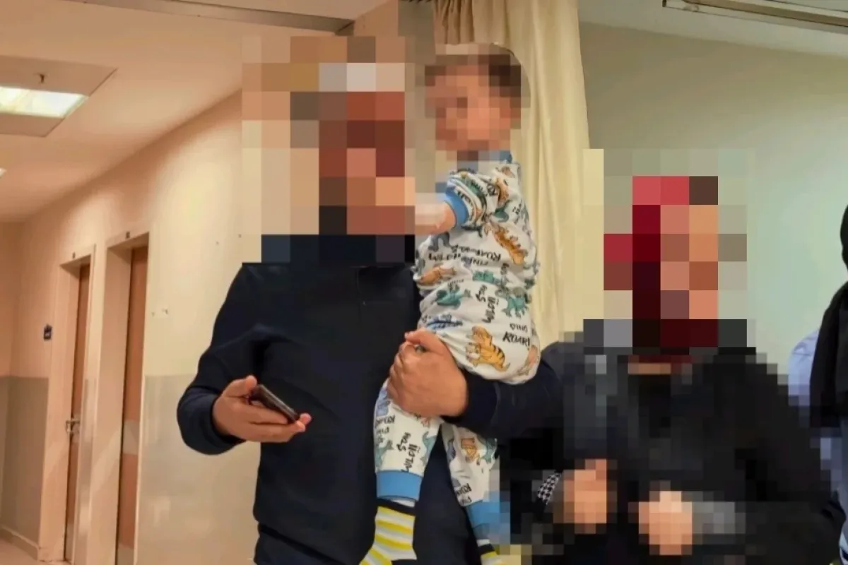 İnegöl'de 2 yaşındaki çocuk su zannederek tiner içti