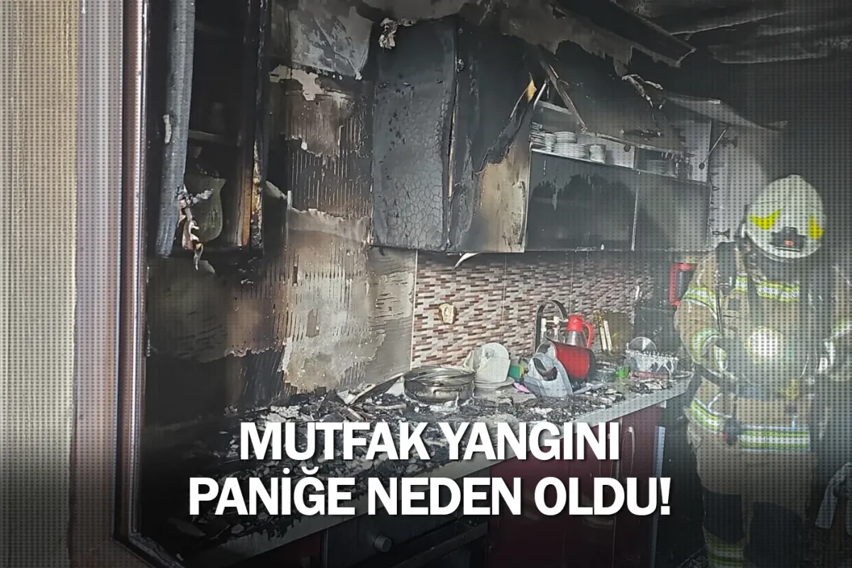 İnegöl'de mutfak yangını paniğe neden oldu!