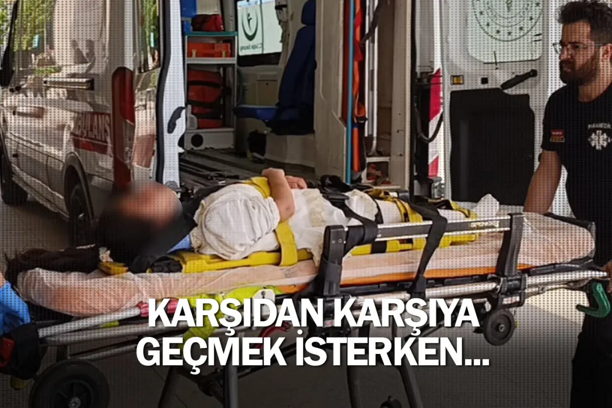 Karşıdan karşıya geçmek isterken...